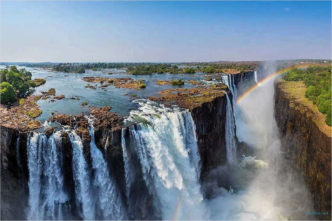 Водопад Виктория: лучшие места для туризма и путешествий